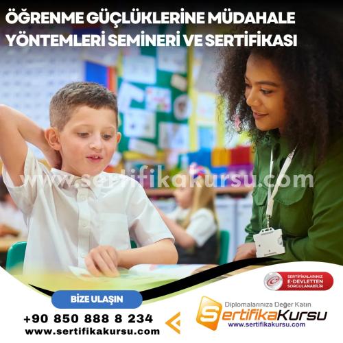 Öğrenme Güçlüklerine Müdahale Yöntemleri Semineri Ve Sertifikası